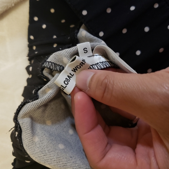 Global Work Polkadot Stretchy Culotte Pants/Trousers - Picture 4 of 11